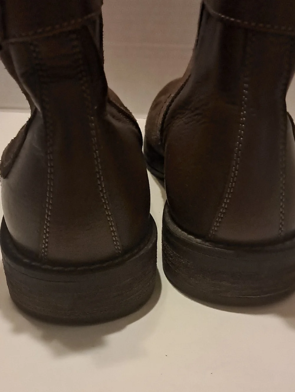J & M 1850 Classic Brown Suede Leather Boots Made In Italy Adjustable Ankle